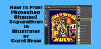 Printing Photoshop Channel Separations in Illustrator or Corel Draw