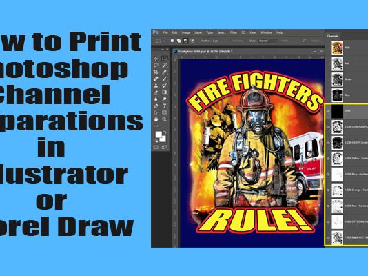Printing Photoshop Channel Separations in Illustrator or Corel Draw